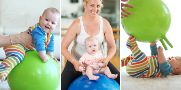 exercise ball ideas with your baby